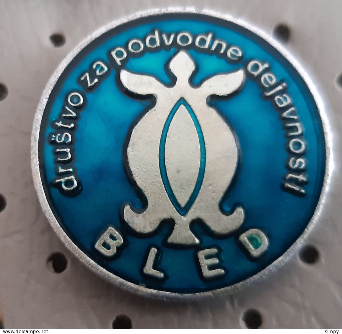 Scuba Diving Club Bled Turtle Underwater Diving Slovenia Pin - Swimming