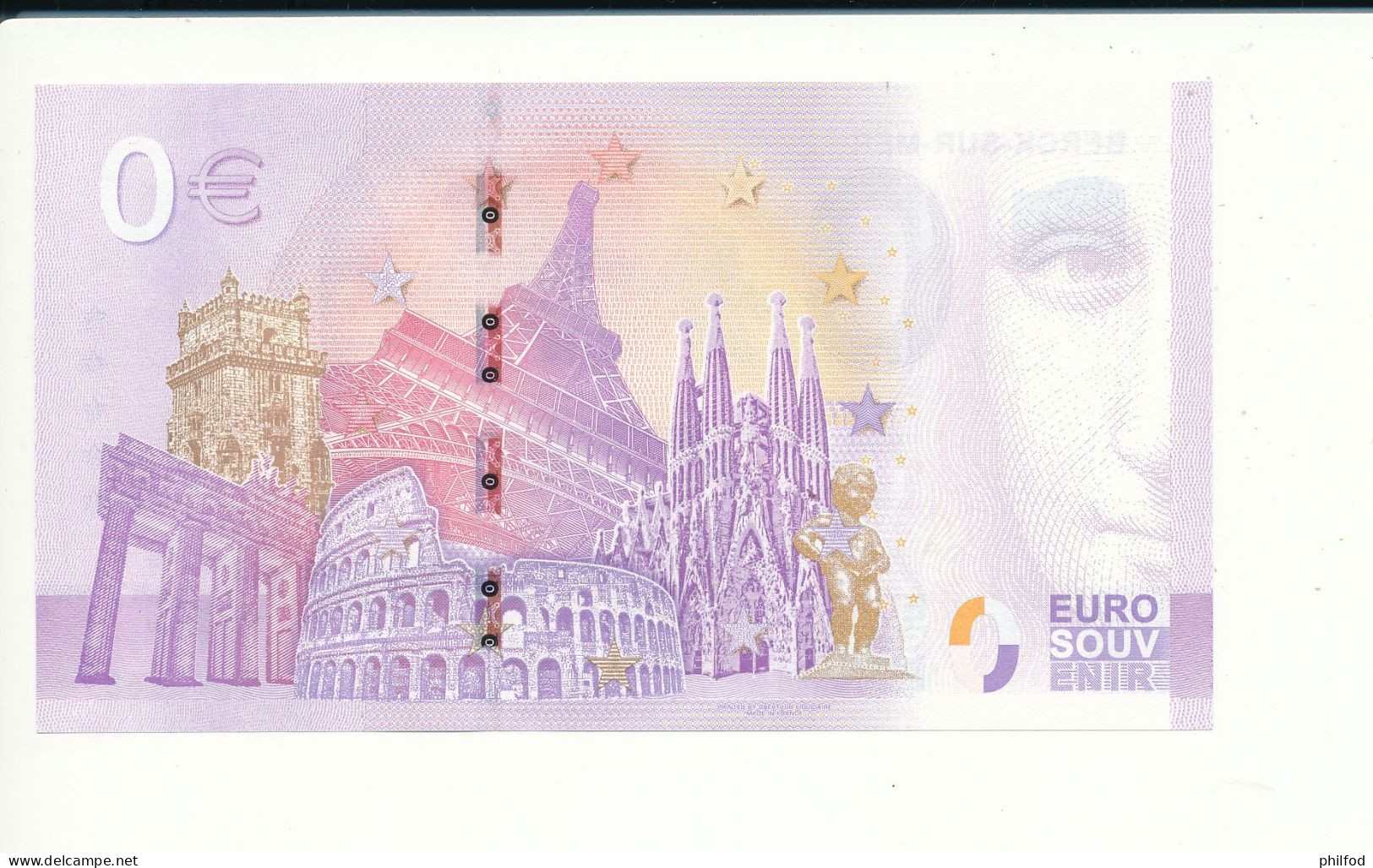 Billet Souvenir - 0 Euro - BERCK-SUR-MER - UEGZ - 2023-4 - N° 568 - Kilowaar - Bankbiljetten