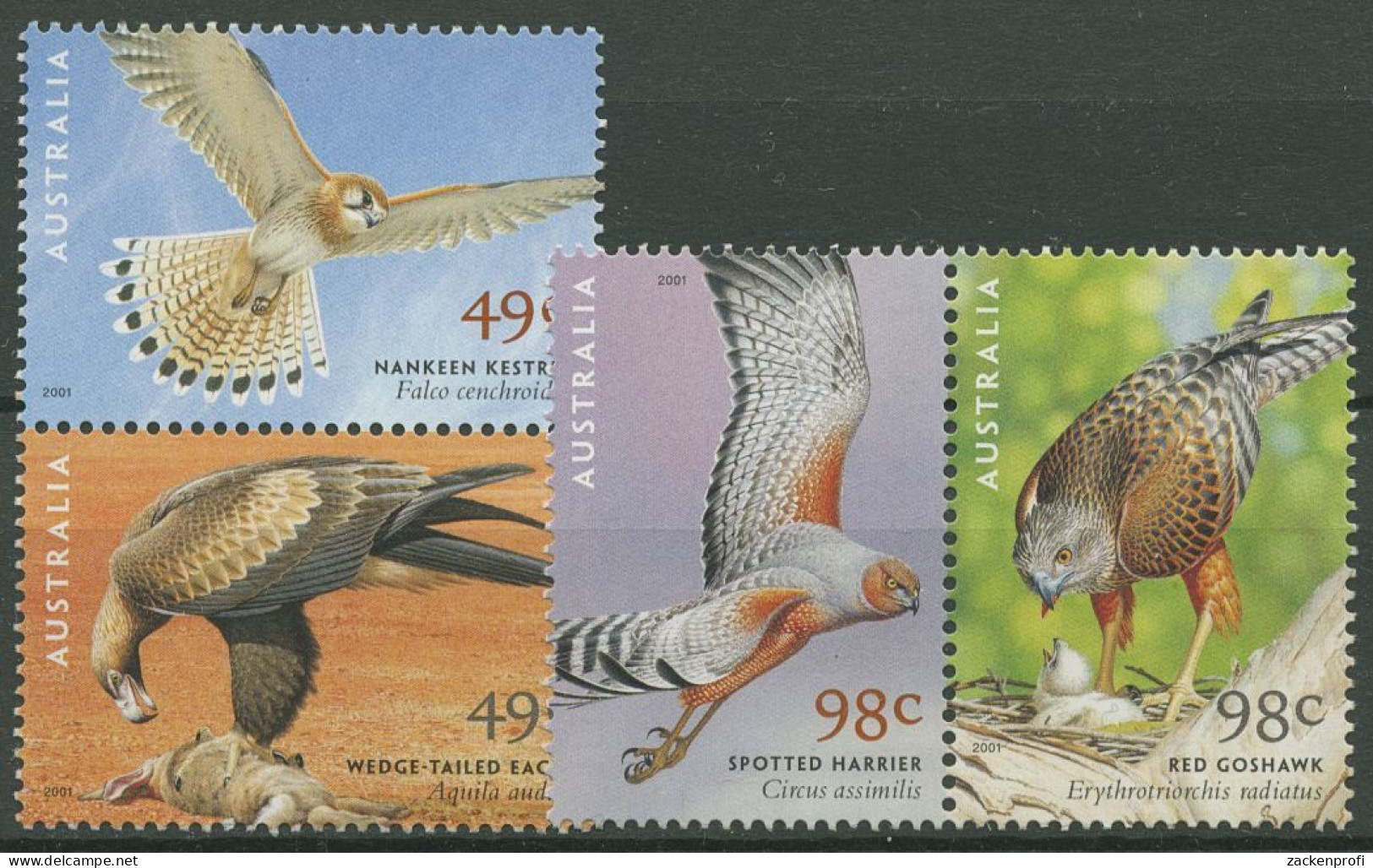 Australien 2001 Greifvögel 2080/83 Postfrisch - Nuovi