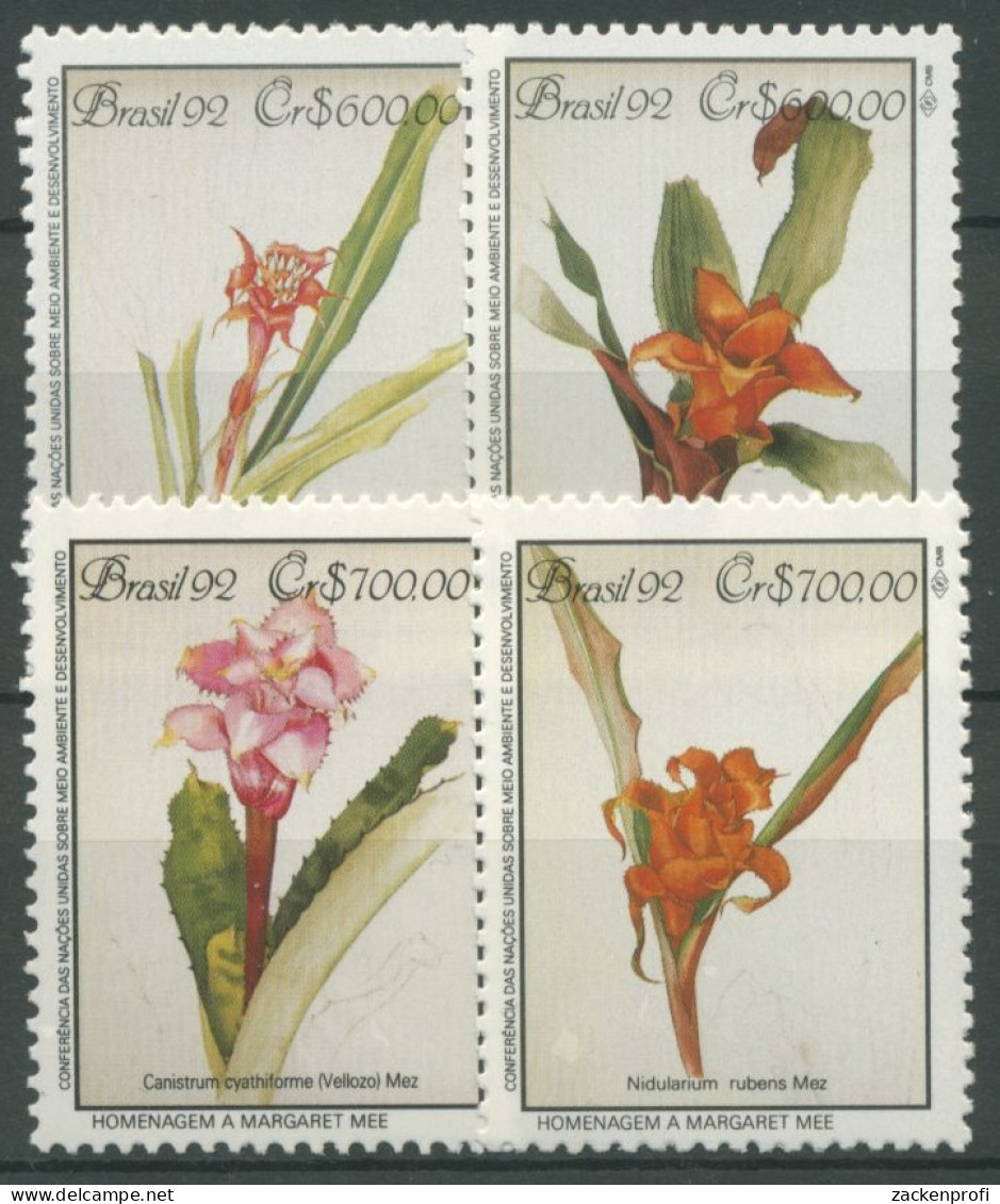Brasilien 1992 Bromelien-Zeichnungen 2483/86 Postfrisch - Unused Stamps
