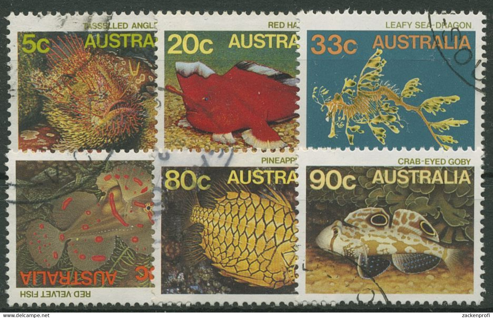 Australien 1985 Meerestiere 921/26 Gestempelt - Usados