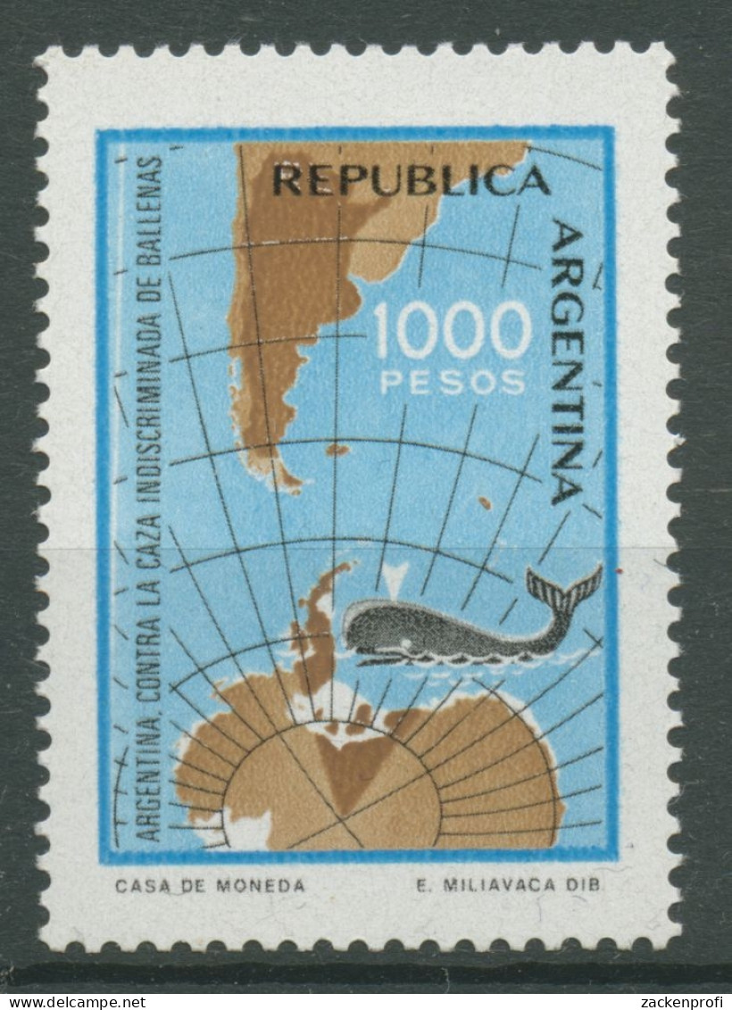 Argentinien 1981 Schutz Der Wale, Landkarte 1528 Postfrisch - Nuevos