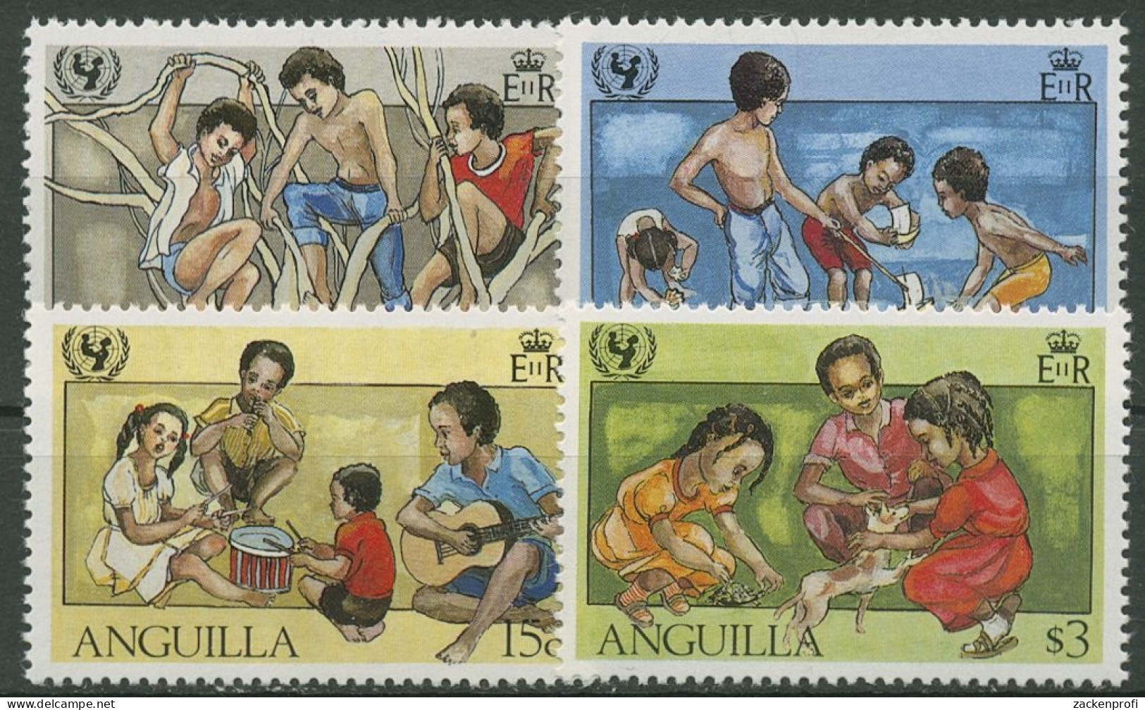 Anguilla 1981 Kinder UNICEF 446/49 Postfrisch - Anguilla (1968-...)