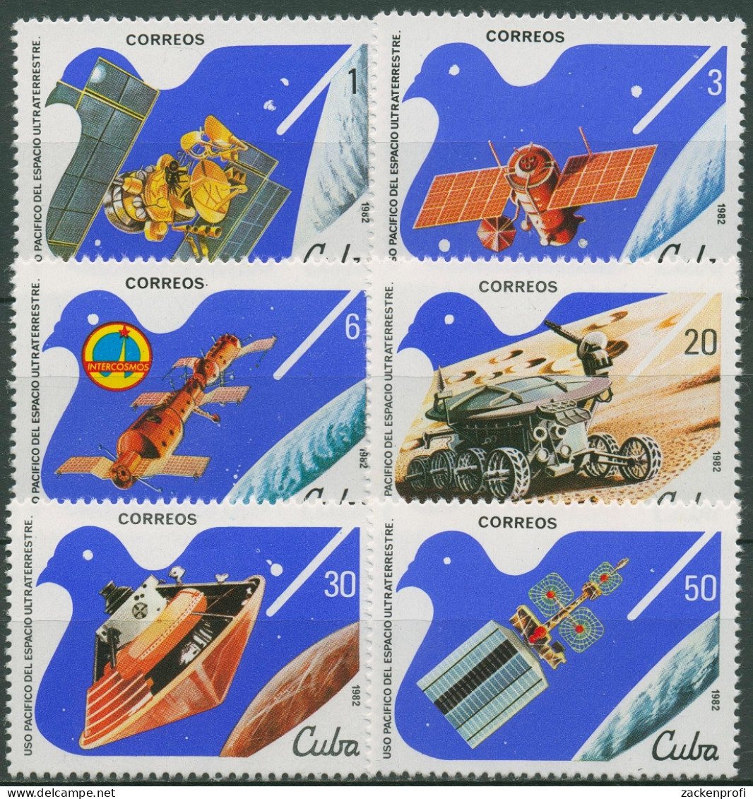 Kuba 1982 Weltraumforschung 2650/55 Postfrisch - Neufs