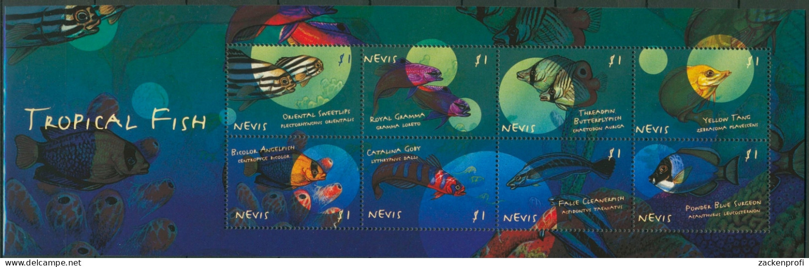 Nevis 2000 Fische Der Tropen Kleinbogen 1509/16 K Postfrisch (SG93943) - St.Kitts And Nevis ( 1983-...)
