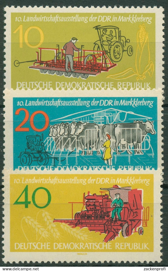 DDR 1962 Landwirtschaftsausstellung Markkleeberg 895/97 Postfrisch - Unused Stamps