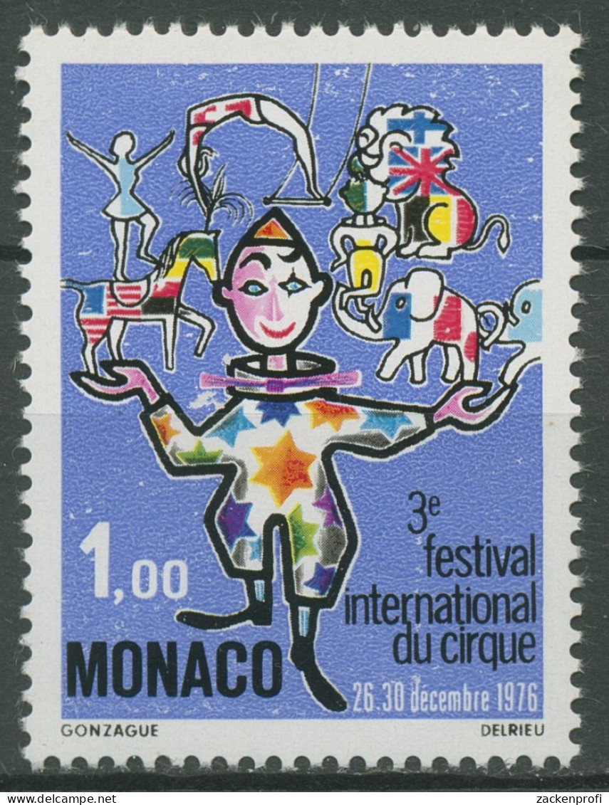 Monaco 1976 Monte Carlo Zirkusfestival Clown 1250 Postfrisch - Nuovi