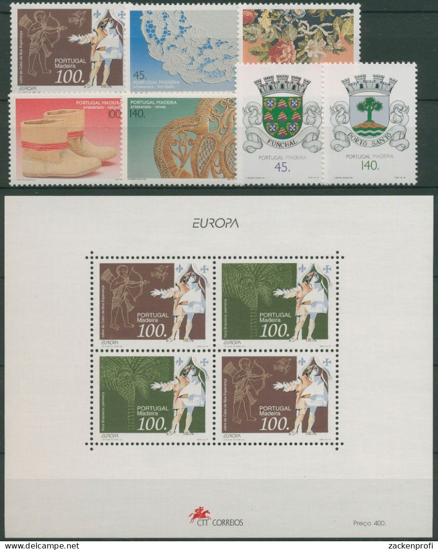 Portugal - Madeira 1994 Jahrgang Komplett (170/77,Block 14) Postfrisch (SG61416) - Madère