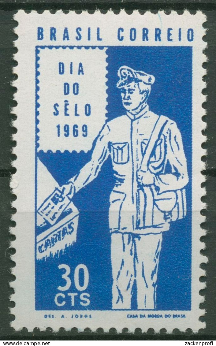 Brasilien 1969 Tag Der Briefmarke Briefträger 1222 Postfrisch - Nuevos