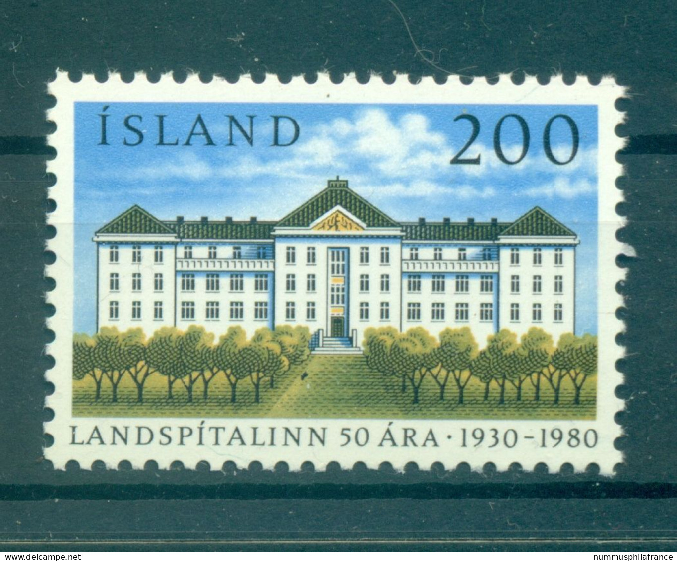 Islande 1980 - Y & T N. 514 - Hôpital National (Michel N. 561) - Unused Stamps