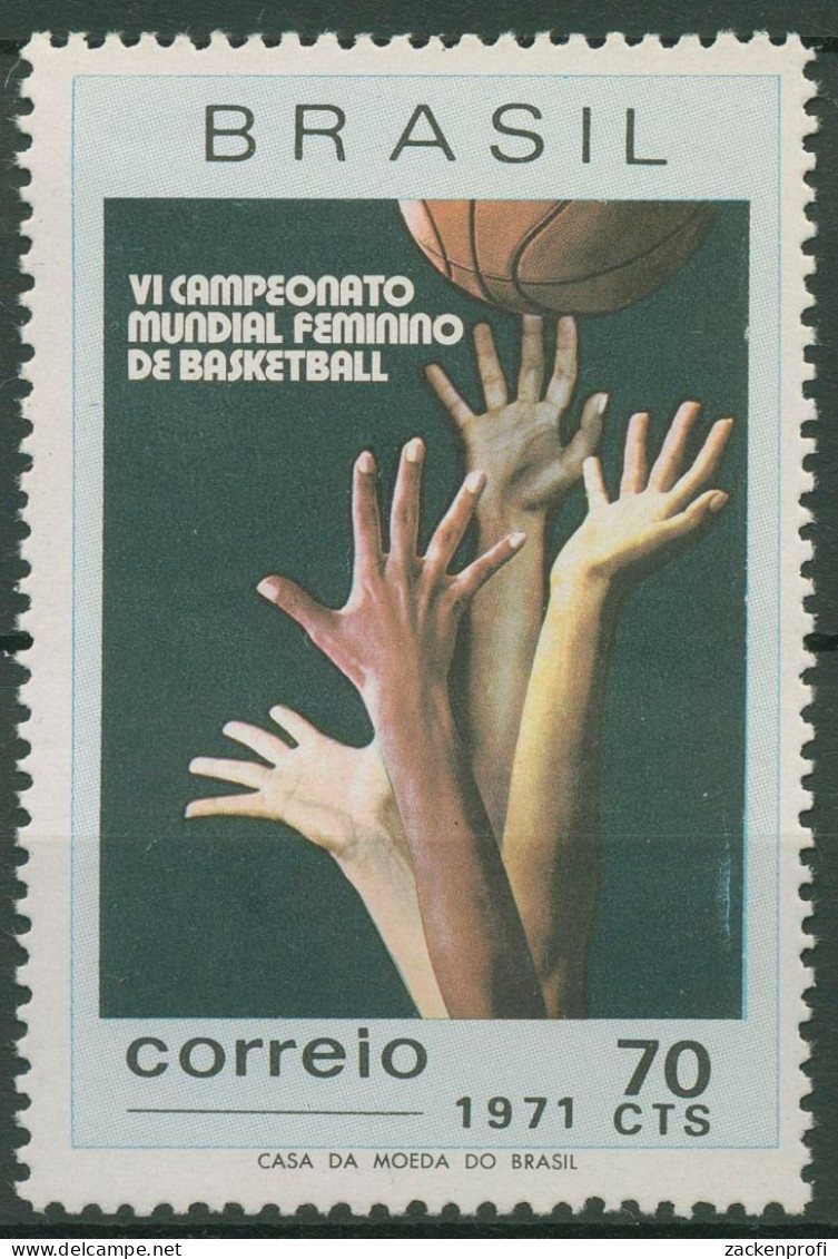 Brasilien 1971 Basketball-WM 1282 Postfrisch - Ongebruikt