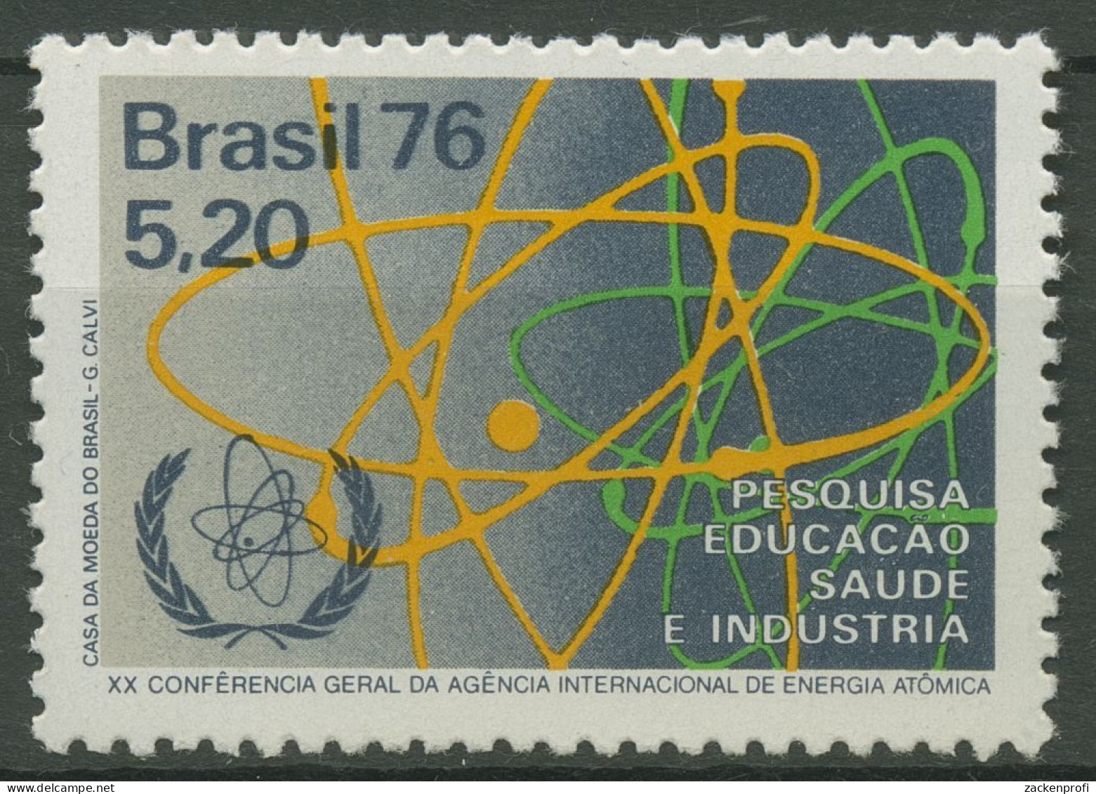 Brasilien 1976 Atomenregieorganisation IAEA Atommodell 1560 Postfrisch - Nuovi