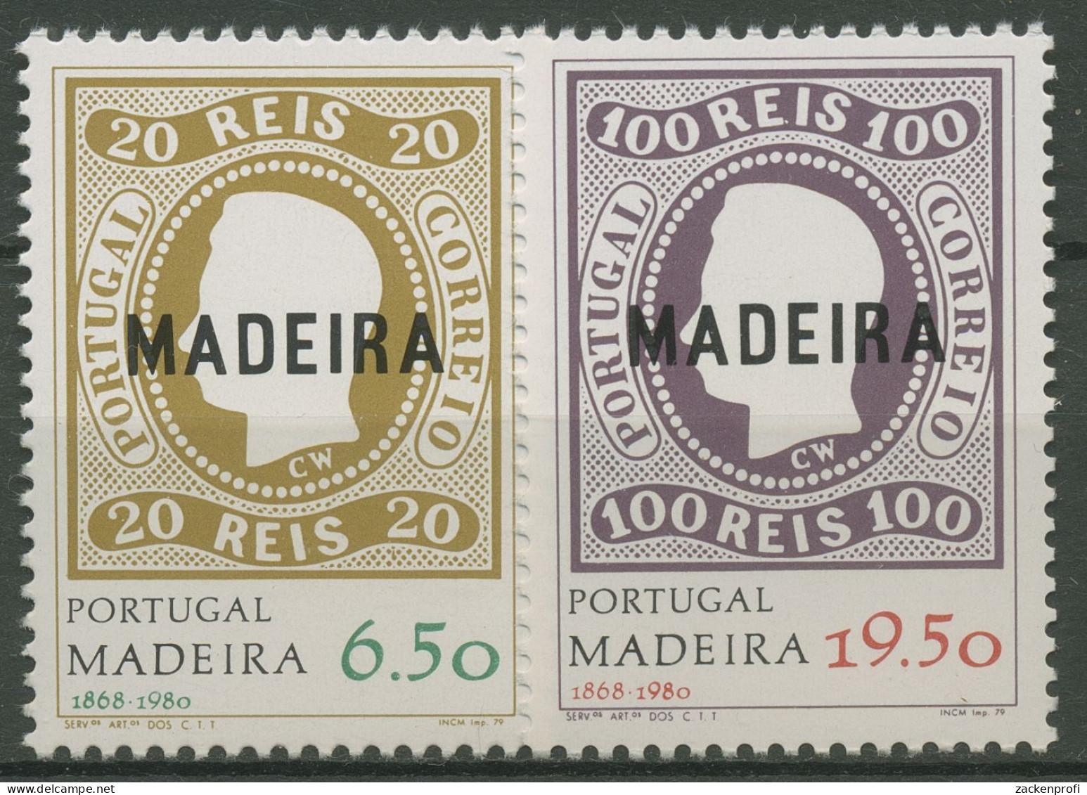 Portugal - Madeira 1980 Erste Markenausgabe 62/63 Postfrisch - Madeira