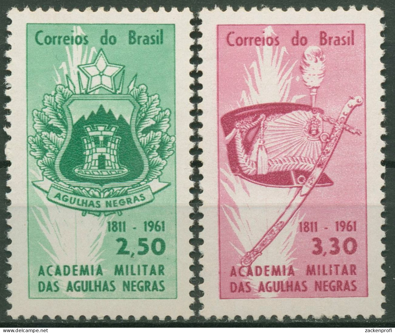 Brasilien 1961 Militärakademie Rio De Janeiro 1000/01 Postfrisch - Ungebraucht