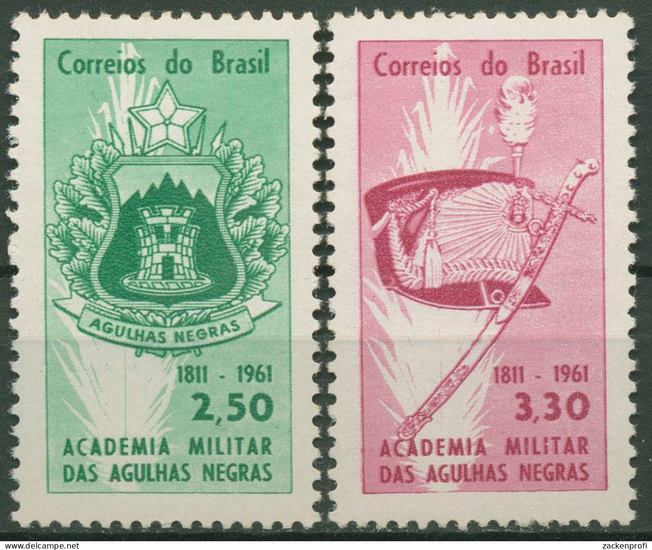 Brasilien 1961 Militärakademie Rio De Janeiro 1000/01 Postfrisch - Neufs