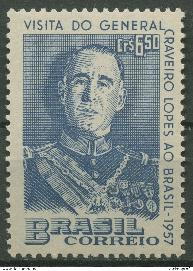 Brasilien 1957 General Lopes Besuch Aus Portugal 911 Postfrisch - Nuevos