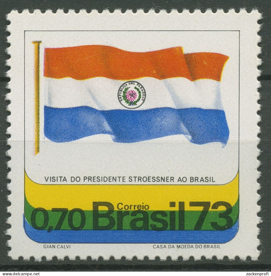 Brasilien 1973 Besuch Von Präsident Alfredo Stroessner, Paraguay 1362 Postfrisch - Unused Stamps
