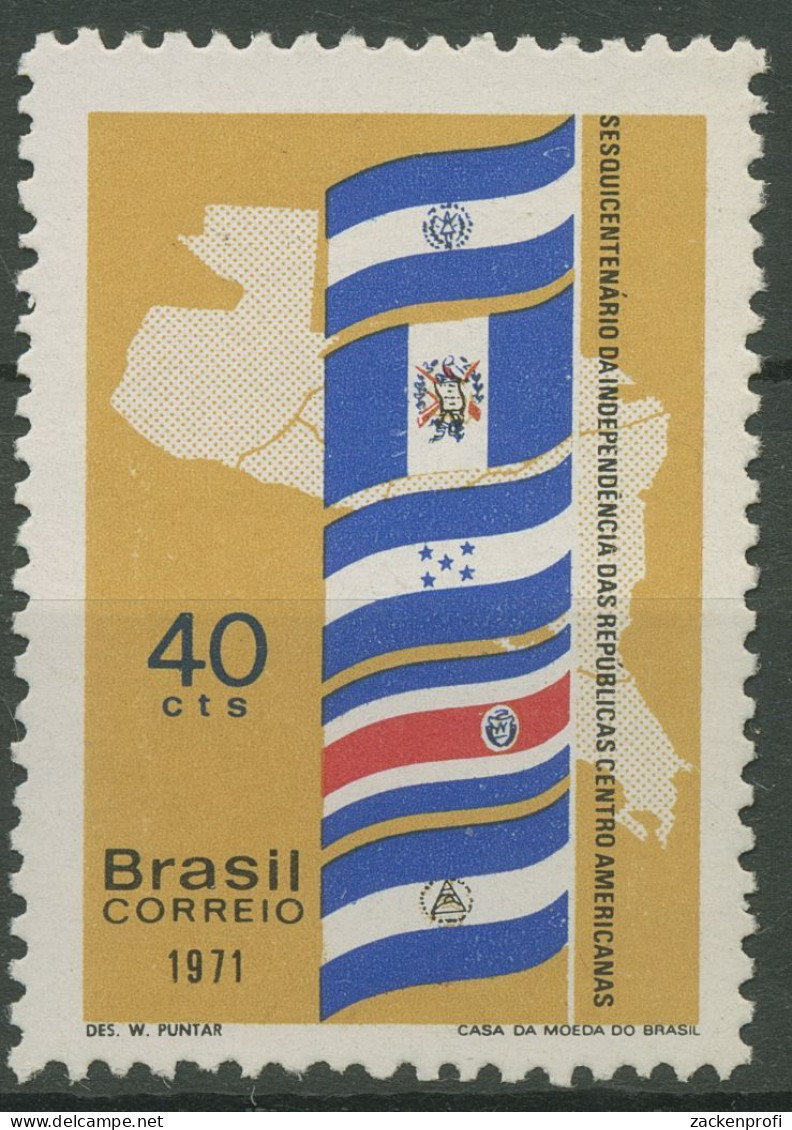 Brasilien 1971 Unabhängigkeitserklärung Flaggen 1290 Postfrisch - Neufs