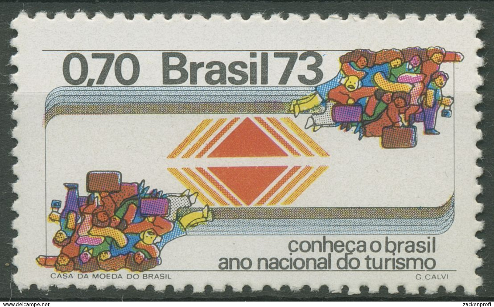 Brasilien 1973 Jahr Des Tourismus 1371 Postfrisch - Unused Stamps