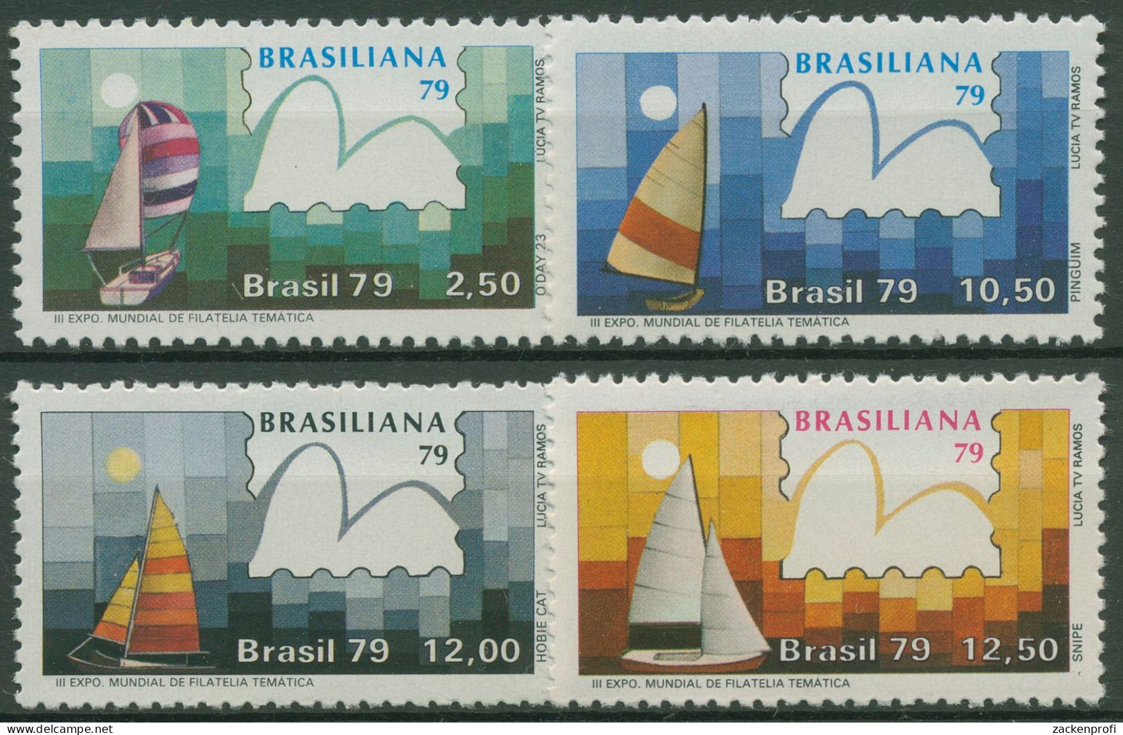 Brasilien 1979 BRASILIANA Segelboote 1704/07 Postfrisch - Ungebraucht