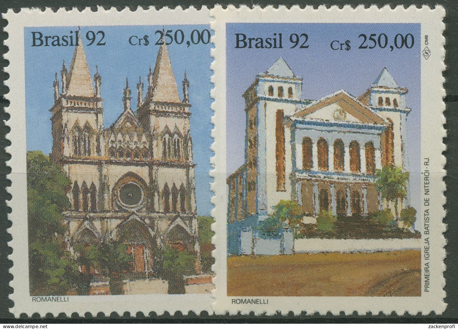 Brasilien 1992 Bauwerke Kirchen 2450/51postfrisch - Ongebruikt