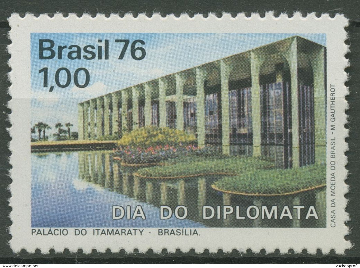 Brasilien 1976 Tag Des Diplomaten Itamarati-Palast 1528 Postfrisch - Unused Stamps