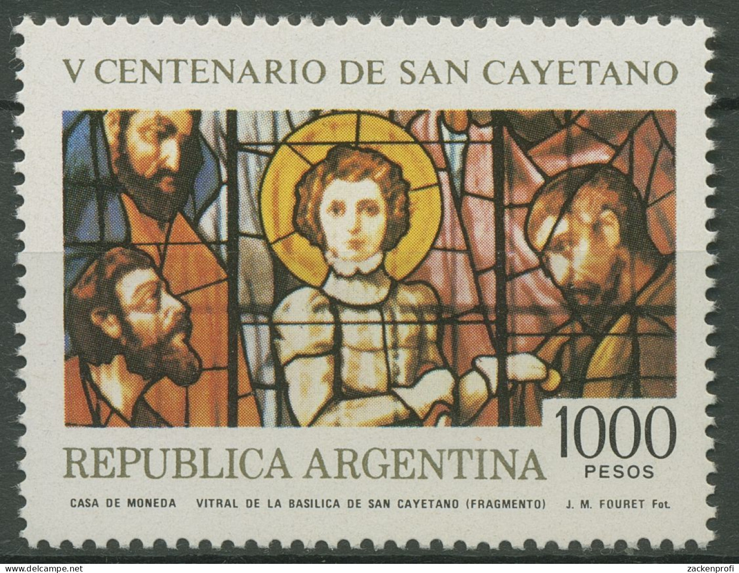 Argentinien 1981 Heiliger Cajetan Buntglasfenster 1525 Postfrisch - Ongebruikt