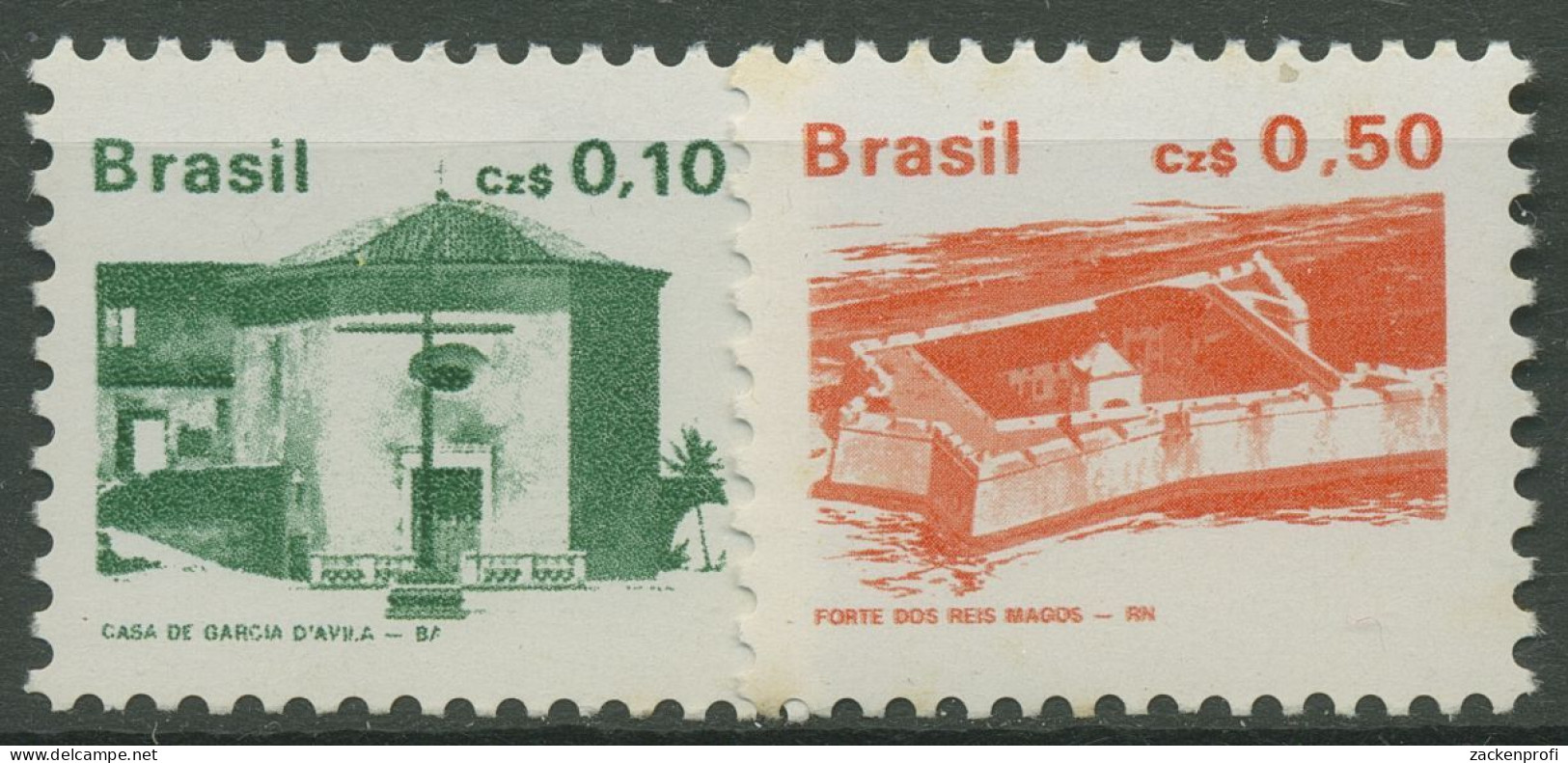 Brasilien 1986 Freimarken Bauwerke 2178/79 A Postfrisch - Ungebraucht