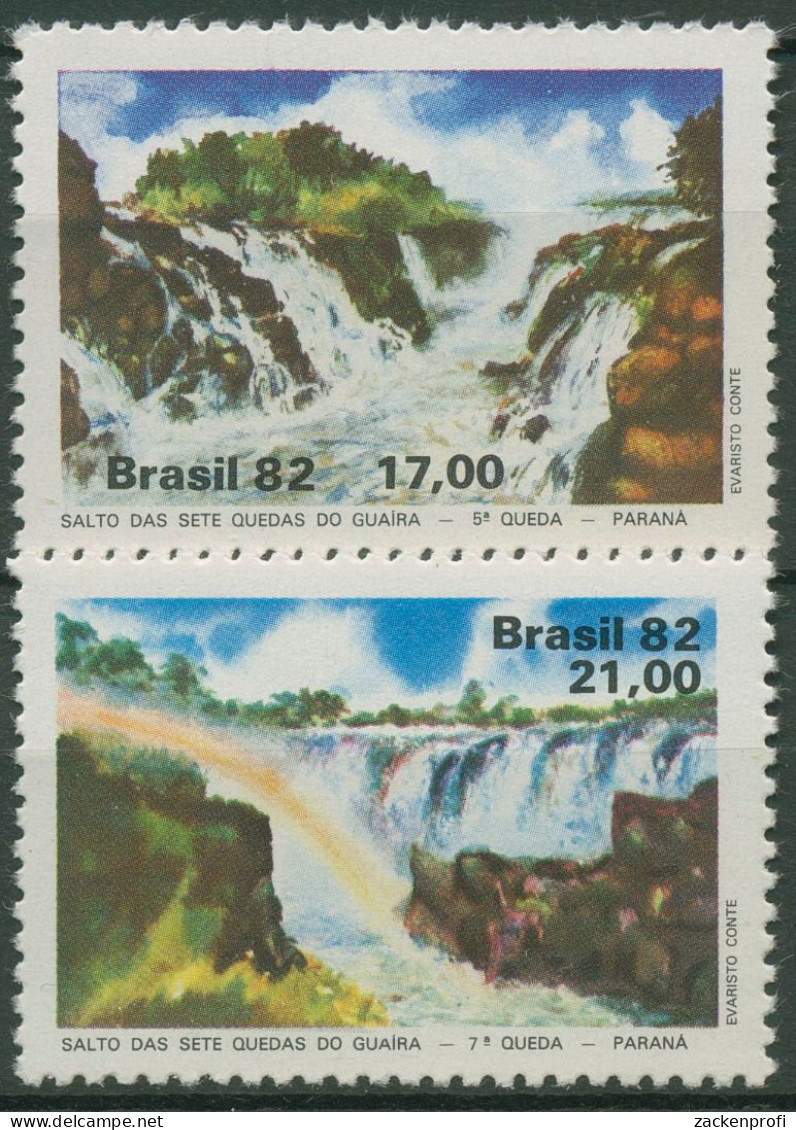 Brasilien 1982 Die Sieben Wasserfälle Von Guaira 1895/96 Postfrisch - Ungebraucht