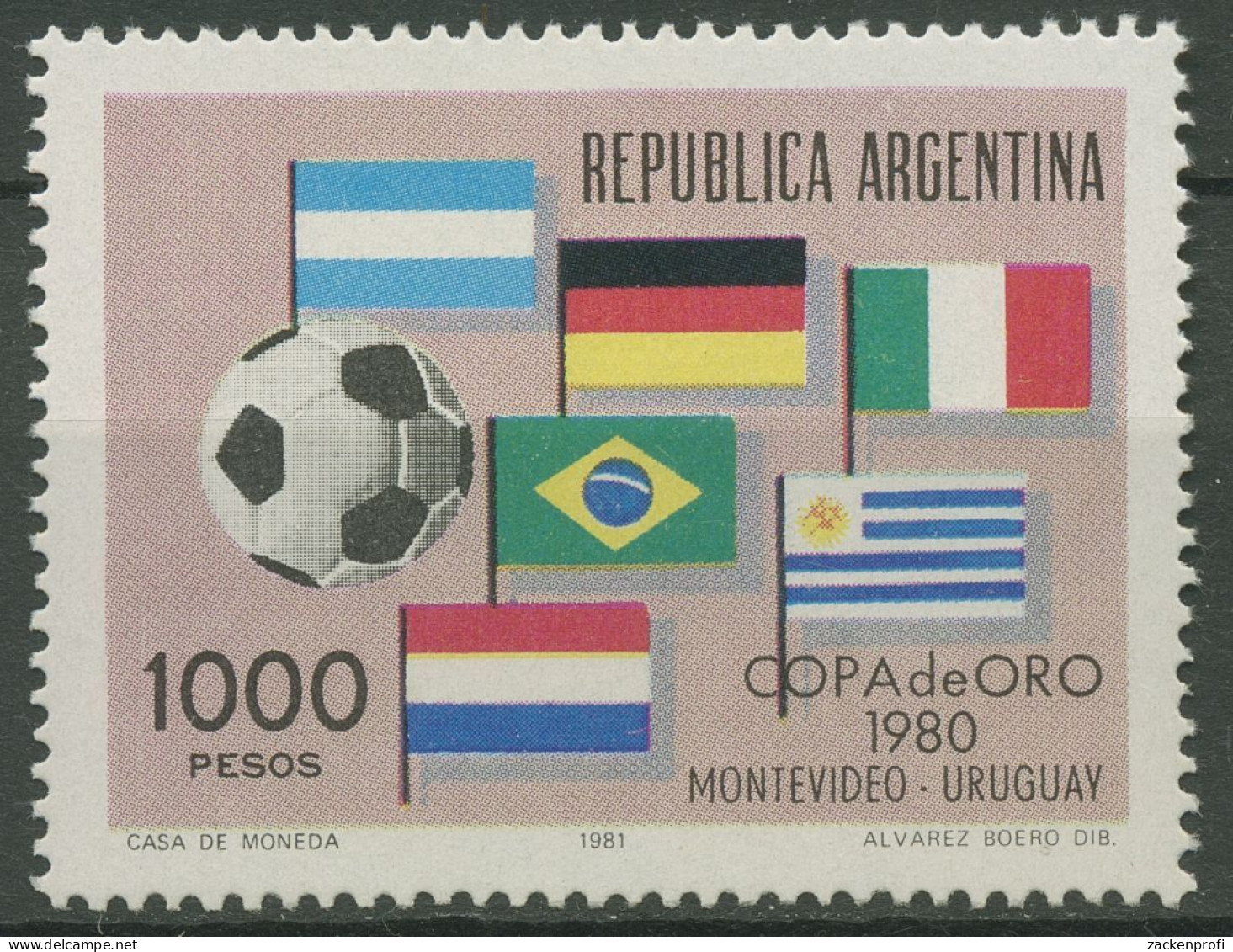 Argentinien 1981 Fußball-Goldpokal In Uruguay 1502 Postfrisch - Nuovi