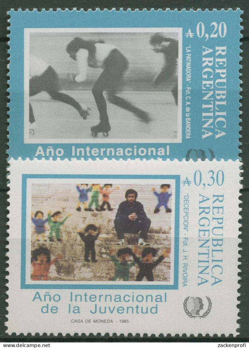 Argentinien 1985 Jahr Der Jugend Rollschuhläufer 1775/76 Postfrisch - Ungebraucht