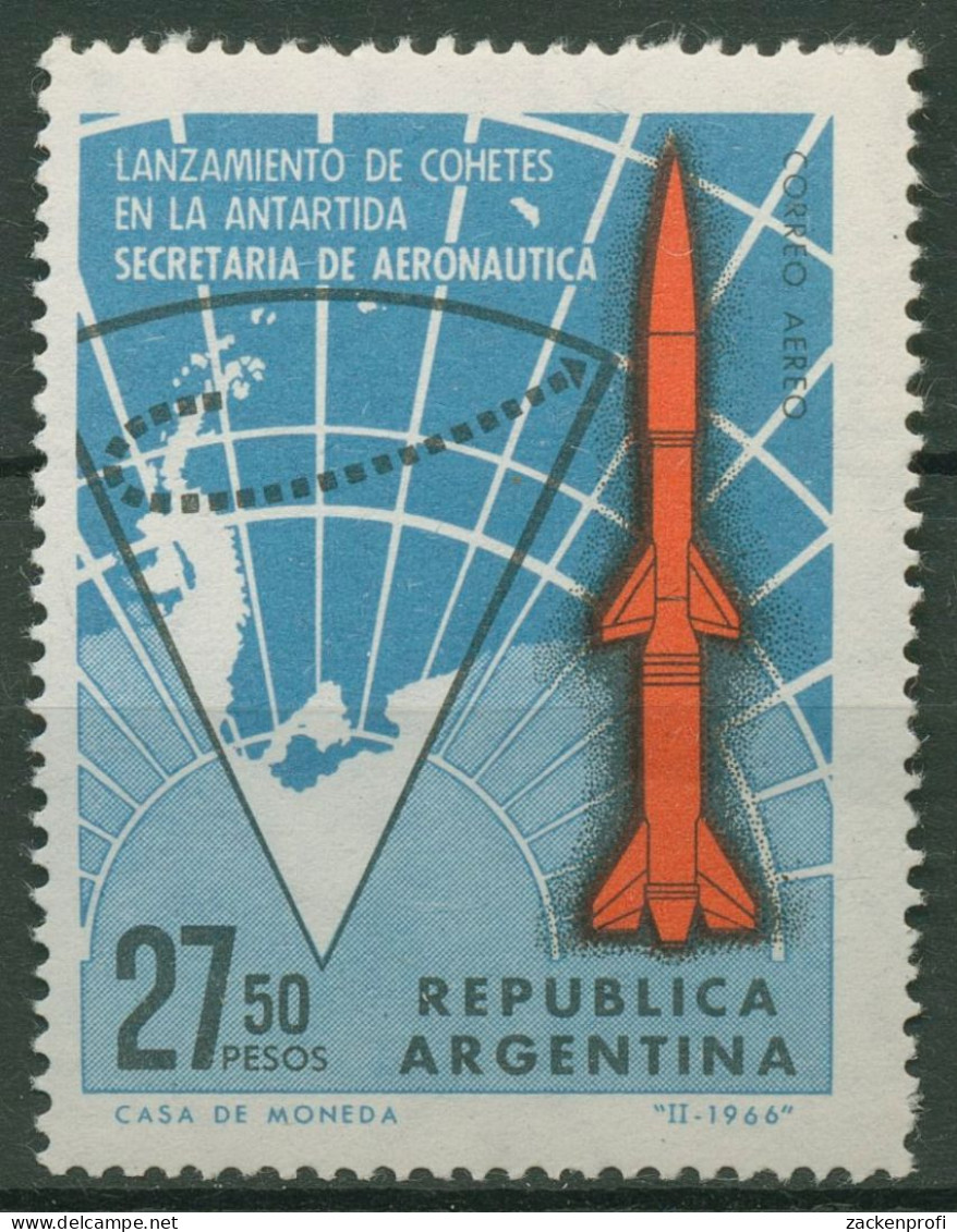 Argentinien 1966 Raumfahrt Raketenstart 898 Postfrisch - Neufs