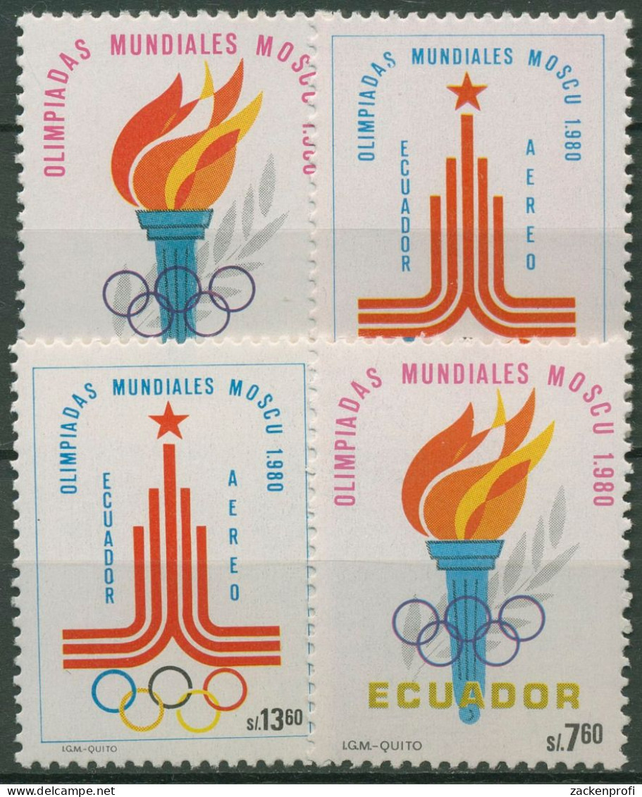 Ecuador 1980 Olympische Sommerspiele Moskau 1864/67 Postfrisch - Ecuador