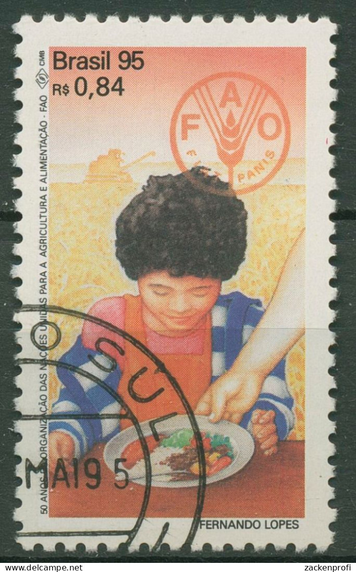 Brasilien 1995 50 Jahre Welternährungsorganisation FAO 2638 Gestempelt - Usados