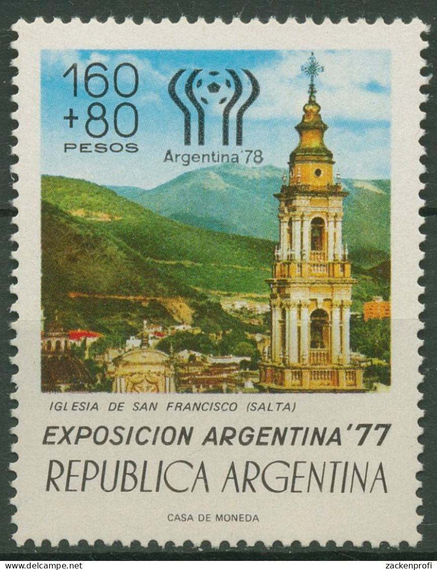 Argentinien 1978 Fußball-WM MiNr.1310 Mit Aufdruck Glockenturm 1322 Postfrisch - Nuovi
