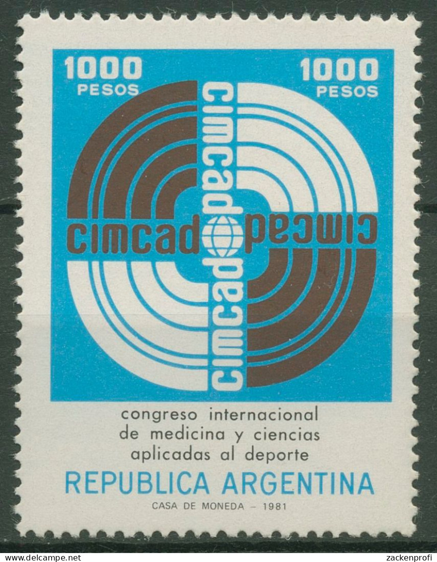 Argentinien 1981 Sportmedizin Sportwissenschaften CIMCAD 1508 Postfrisch - Ungebraucht