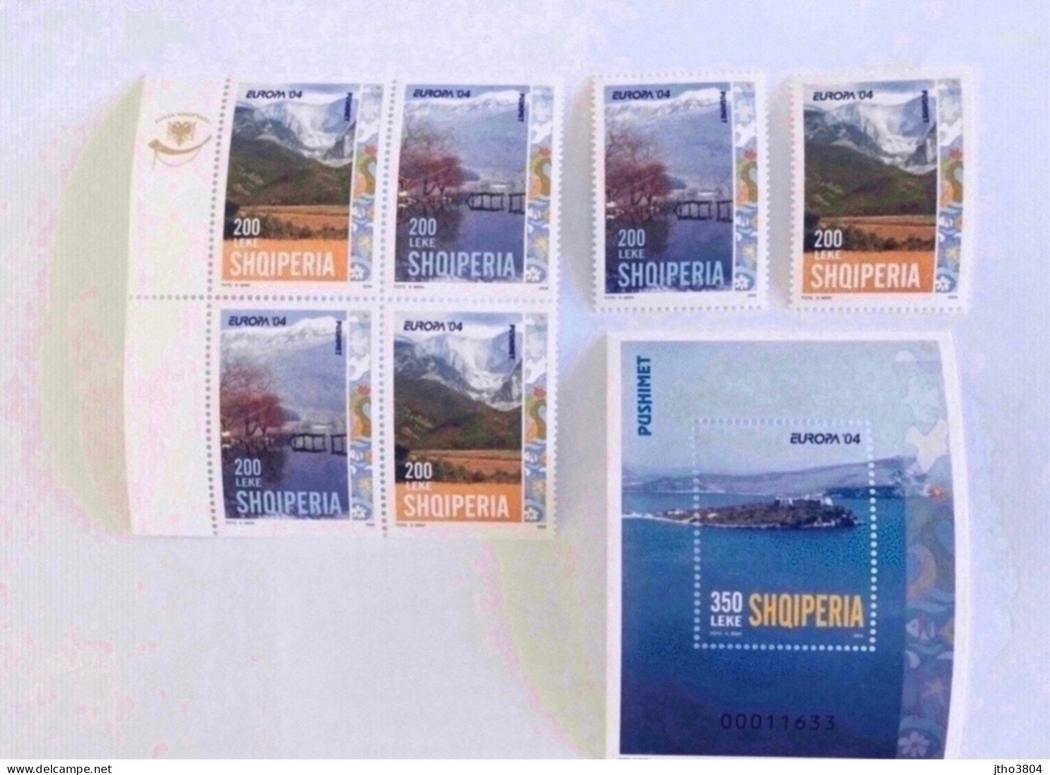 EUROPA CEPT 2004 ALBANIE 1 Bloc Plus Bloc De 4 V Plus 2 V Neuf MNH **YT 2703b Et H 2704 B Et H Vacances Holidays ALBANIA - 2004