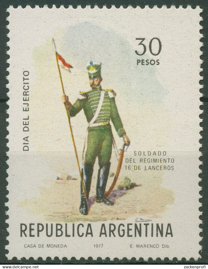 Argentinien 1977 Tag Der Armee Soldat 1306 Postfrisch - Nuevos