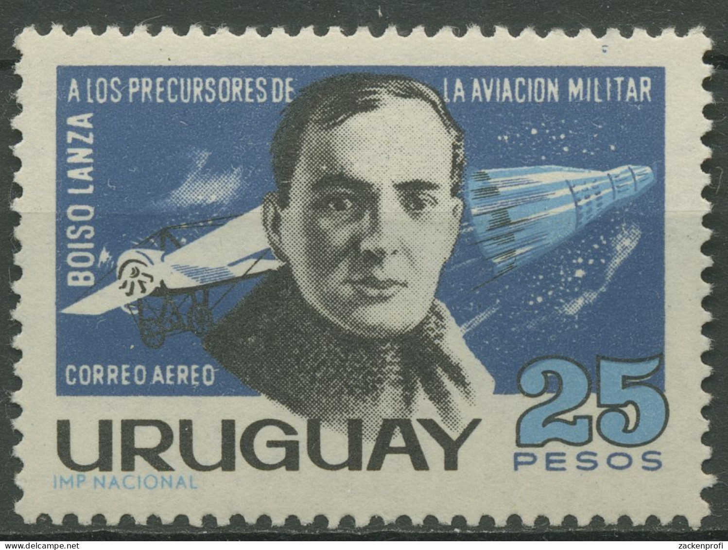 Uruguay 1966 Luftfahrt Hauptmann Boiso Lanza Raumkapsel Gemini 1046 Postfrisch - Uruguay