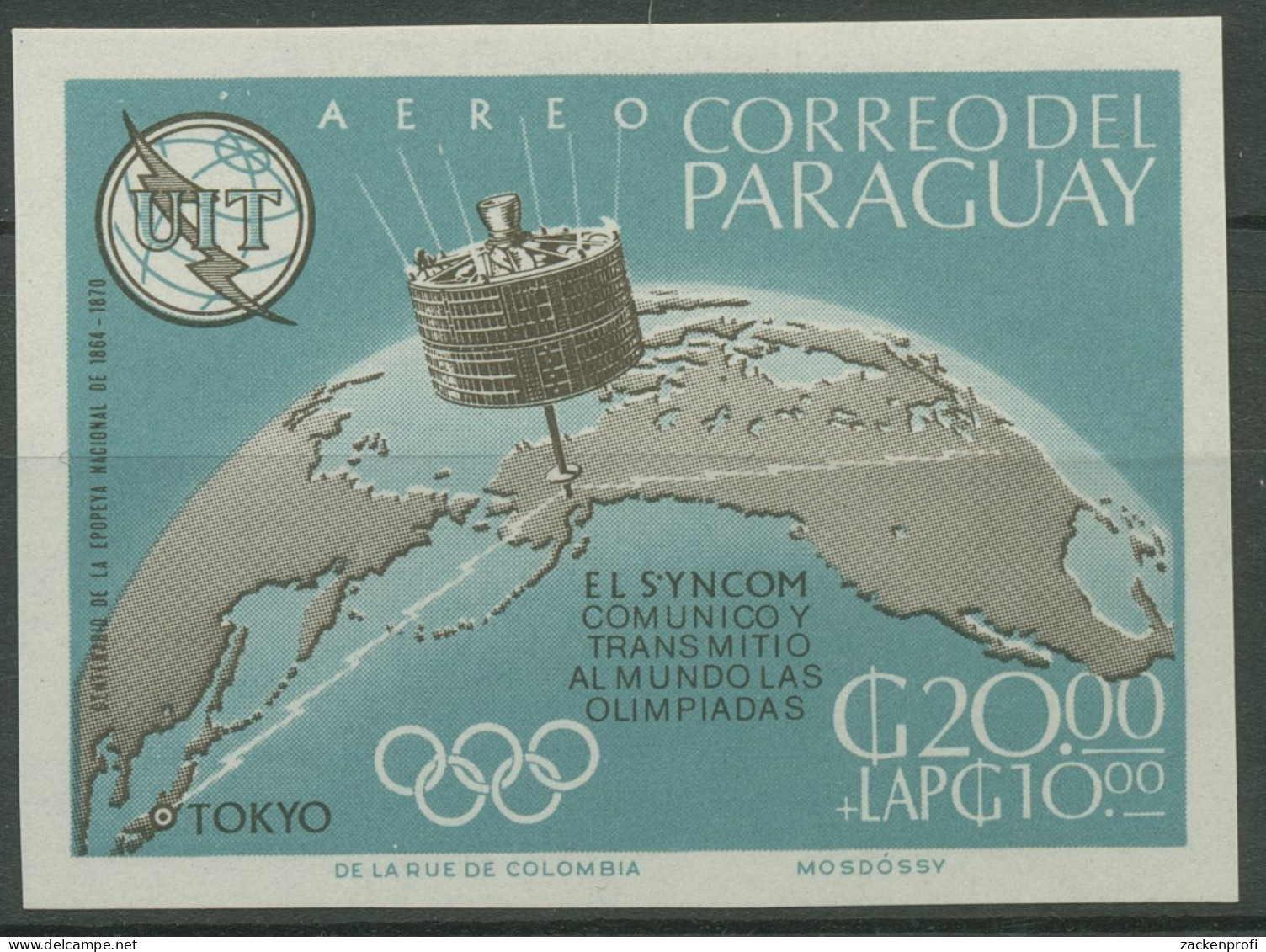 Paraguay 1965 Internationale Fernmeldeunion ITU Satellit 1486 Postfrisch - Paraguay