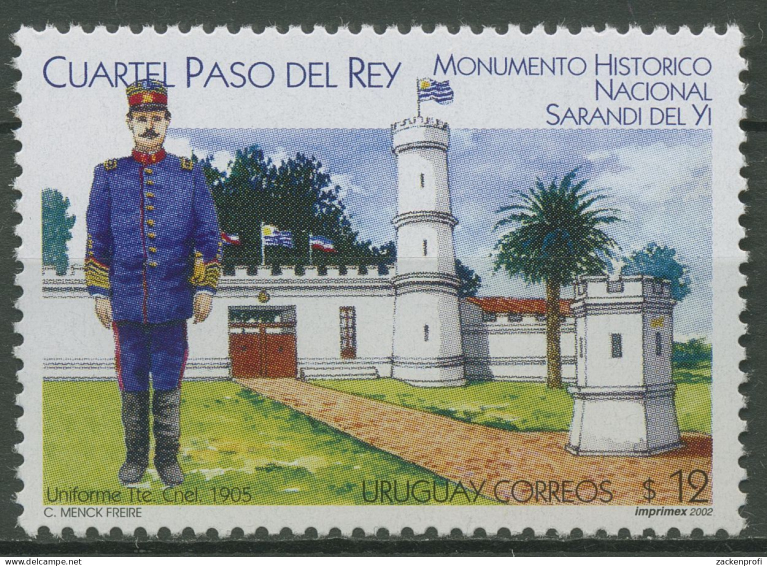 Uruguay 2002 Denkmal Paso-del-Rey-Kaserne 2685 Postfrisch - Uruguay