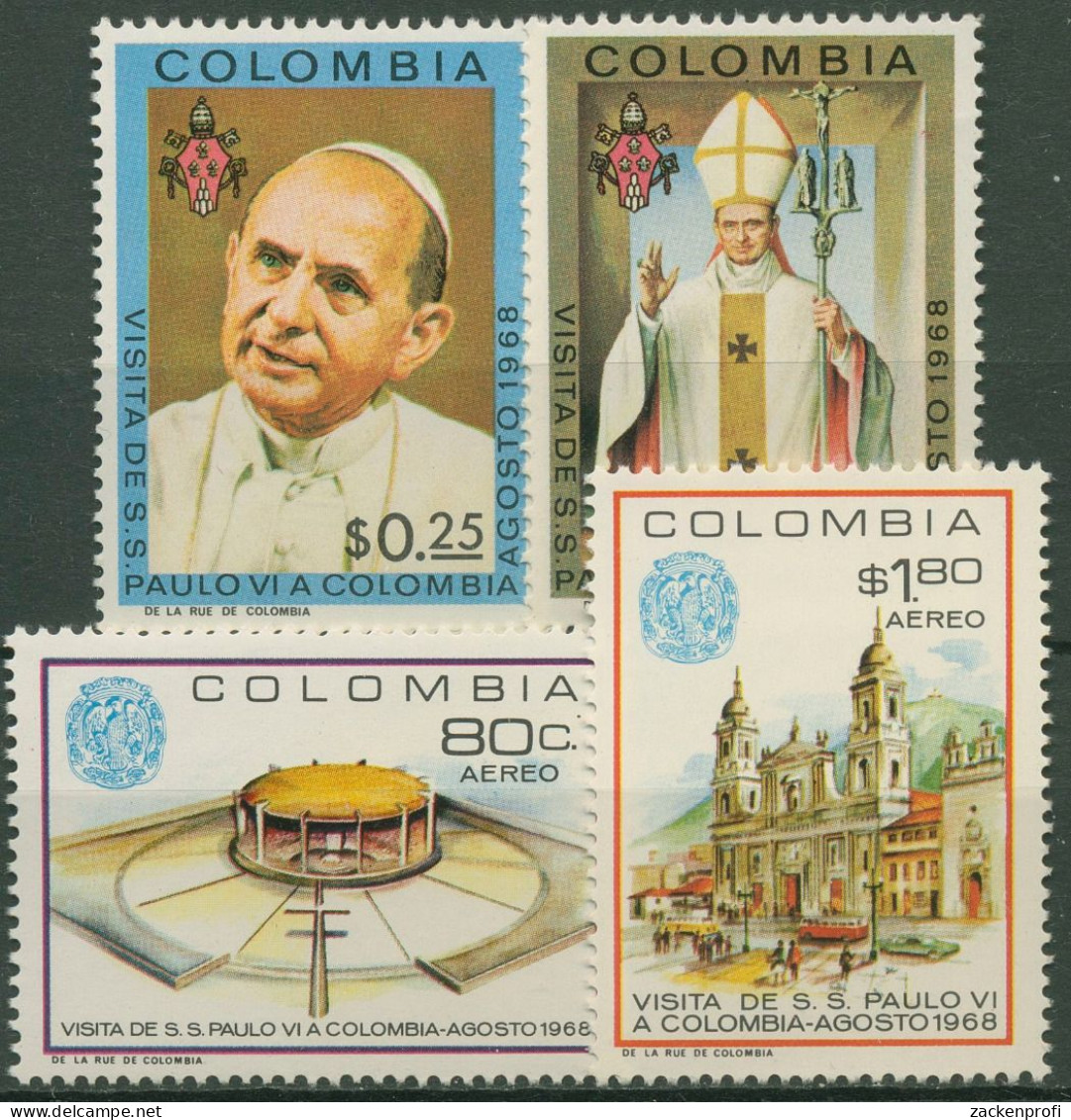 Kolumbien 1968 Eucharistischer Weltkongress Papst Paul VI. 1135/38 Postfrisch - Colombia
