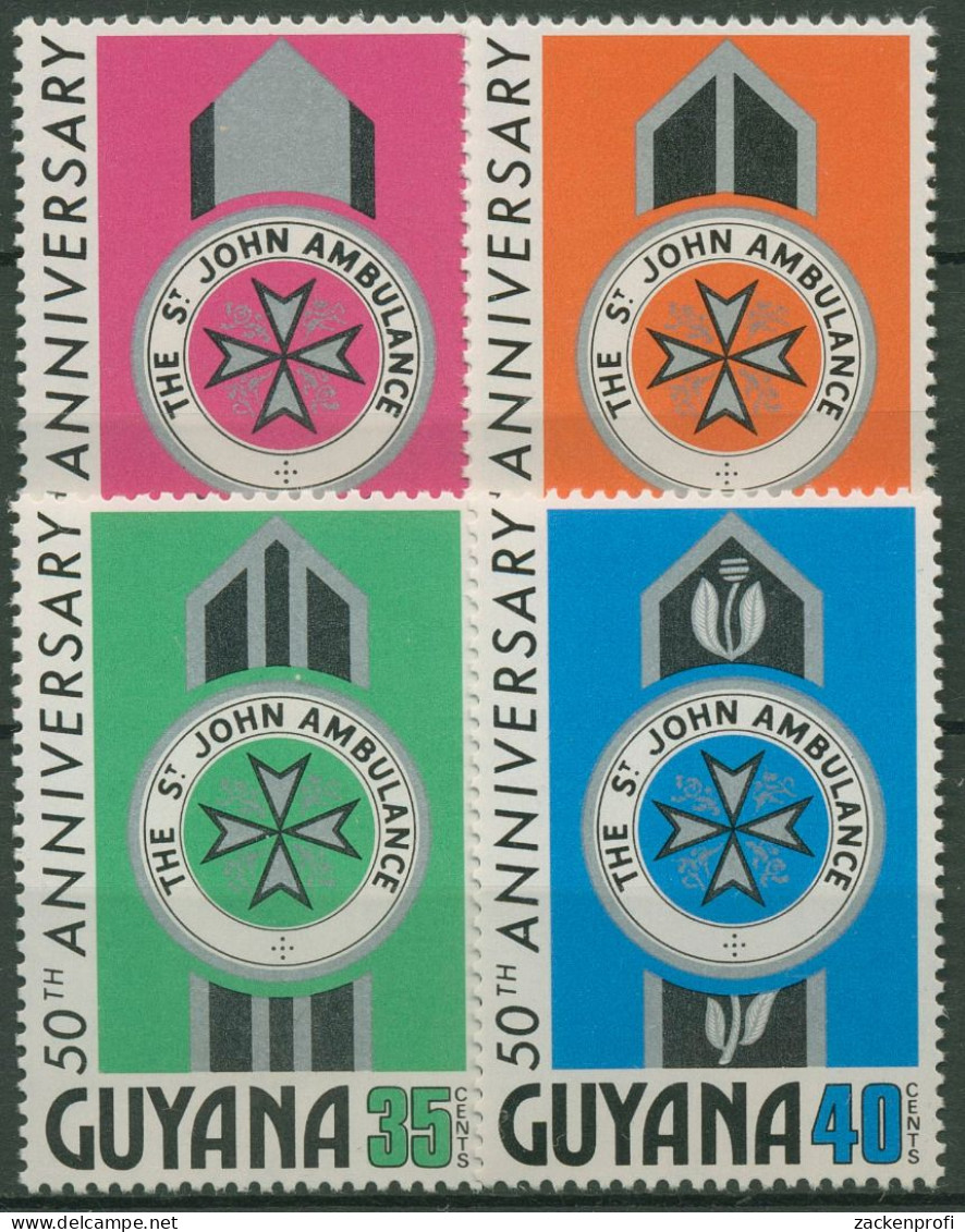 Guyana 1976 Johanniter-Rettungsdienst 498/01 Postfrisch - Guyana (1966-...)