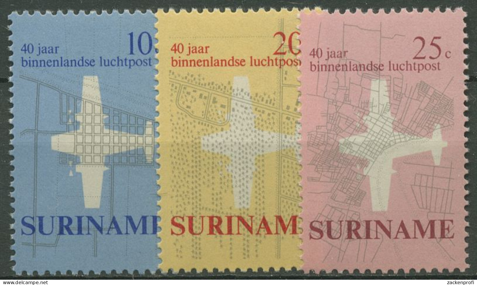 Surinam 1970 Luftpost Flugzeuge 581/83 Postfrisch - Surinam