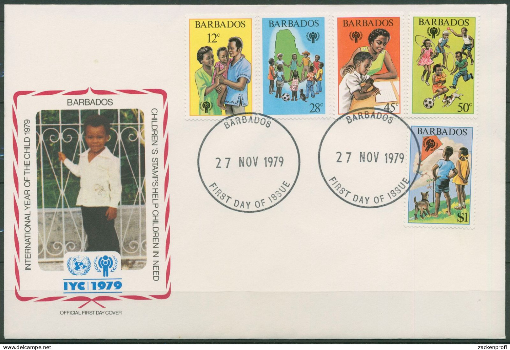Barbados 1979 Jahr Des Kindes 489/93 FDC (X62057) - Barbades (1966-...)
