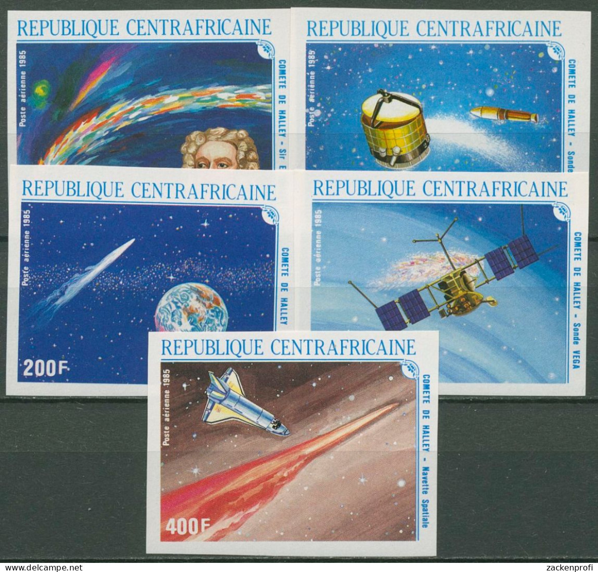 Zentralafrikanische Republik 1986 Halleyscher Komet 1203/07 B Postfrisch - Repubblica Centroafricana