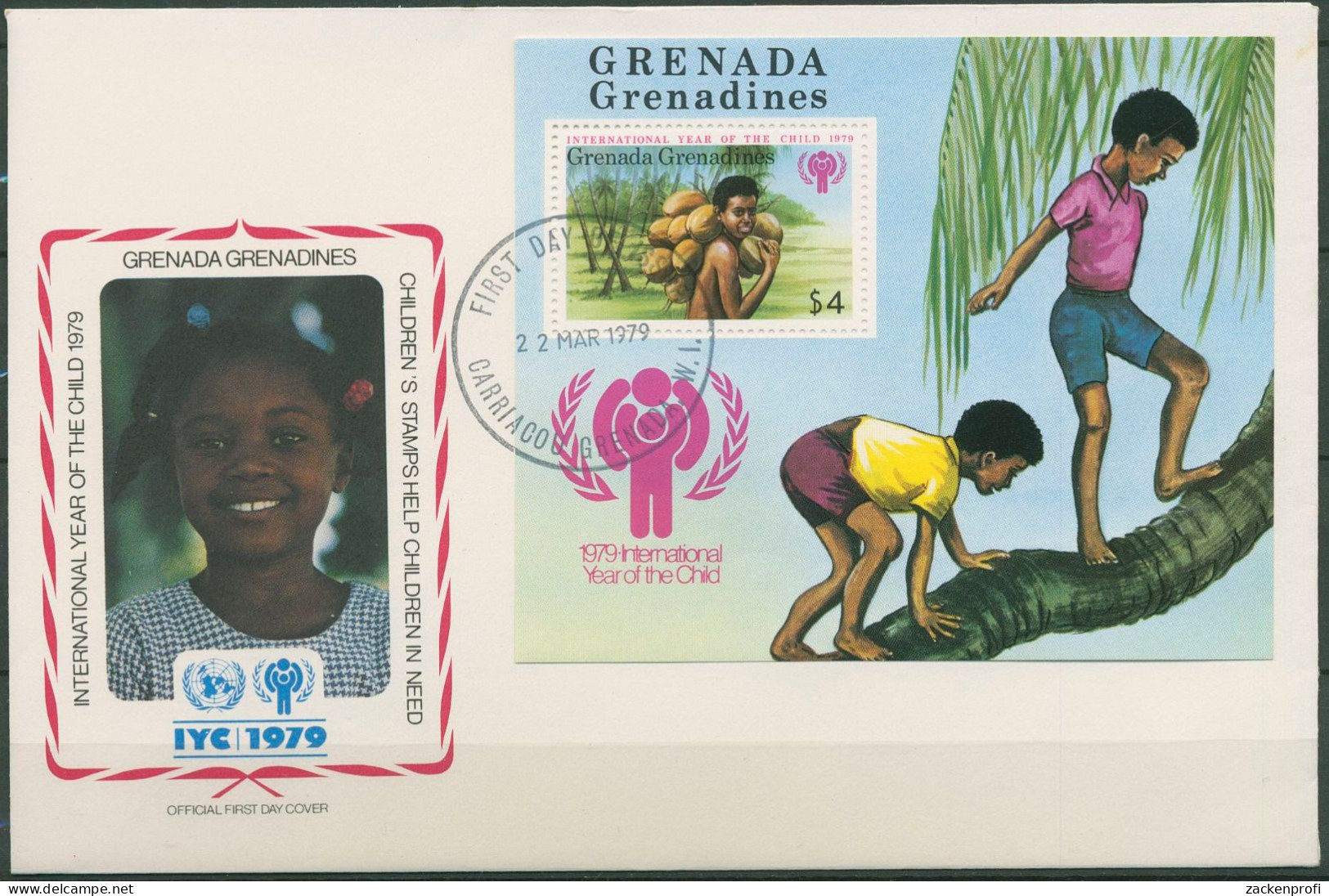 Grenada-Grenadinen 1979 Jahr Des Kindes Block 42 FDC (X62053) - Grenada (1974-...)