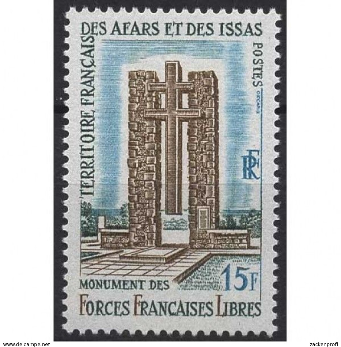 Afar Und Issa 1969 Öffentliche Gebäude Denkmal Frz. Streitkräfte 24 Postfrisch - Unused Stamps