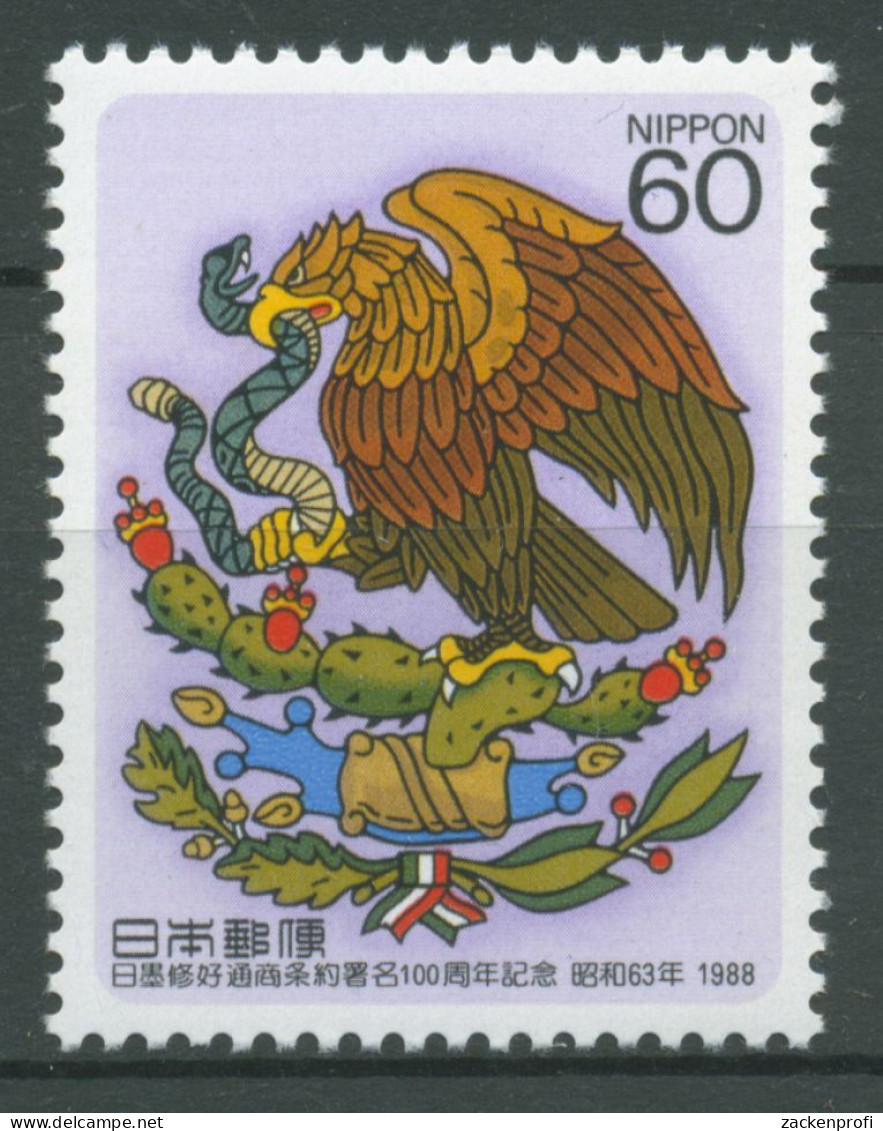 Japan 1988 Freundschaft Mit Mexiko Wappen 1818 Postfrisch - Neufs