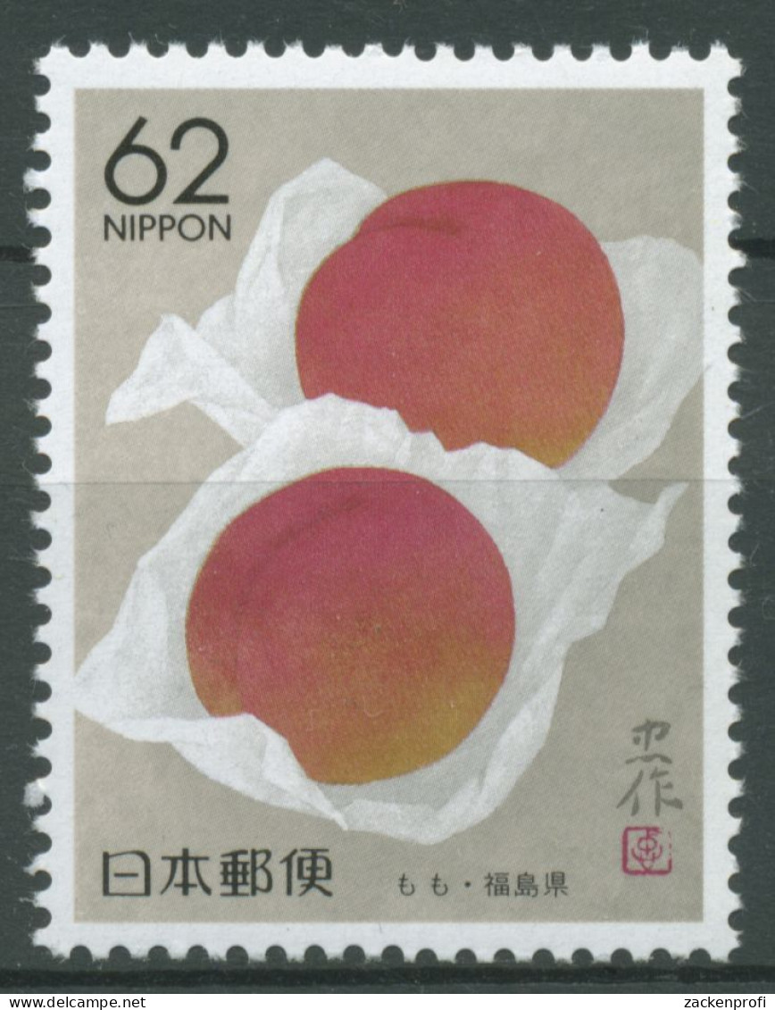 Japan 1990 Präfektur Fukushima Pfirsiche 1962 Postfrisch - Ungebraucht